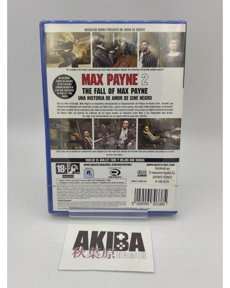 PS2- Max Payne 2 The fall of Max Payne PAL ES