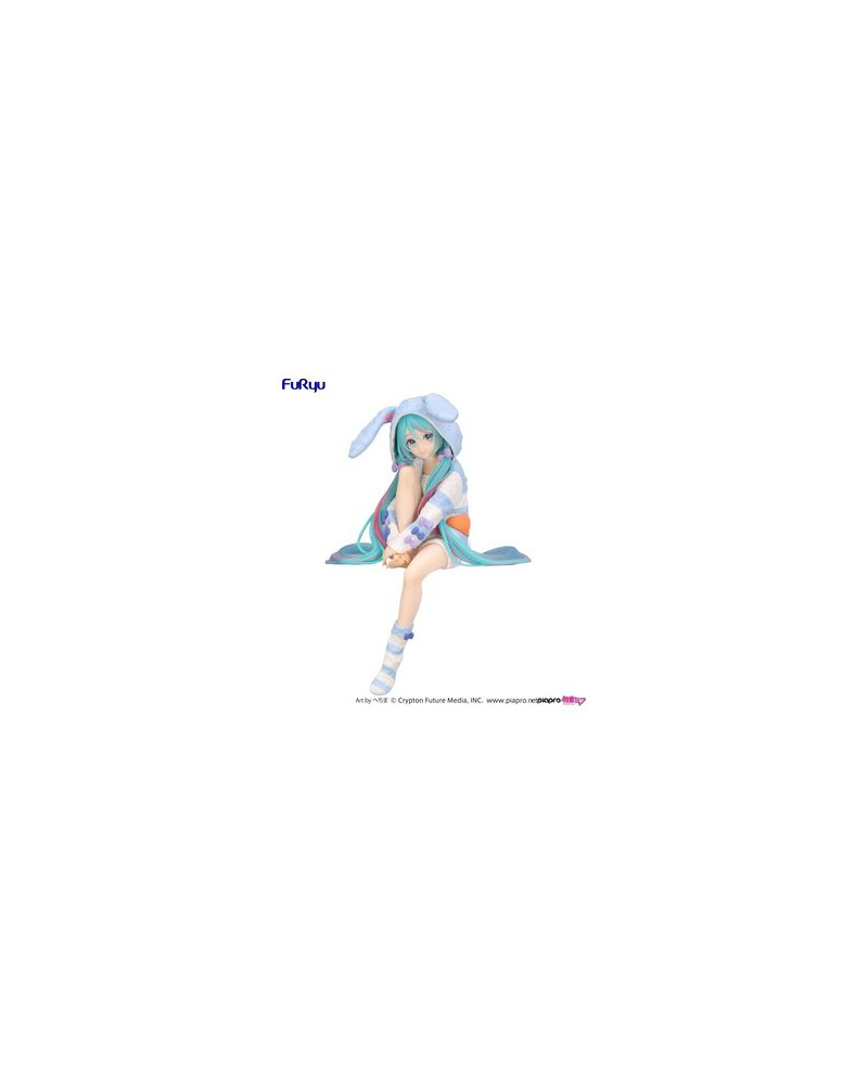 HATSUNE MIKU RABBIT EAR HOOD PAJAMA BLUE COLOR VERSION FIGURA 14 CM