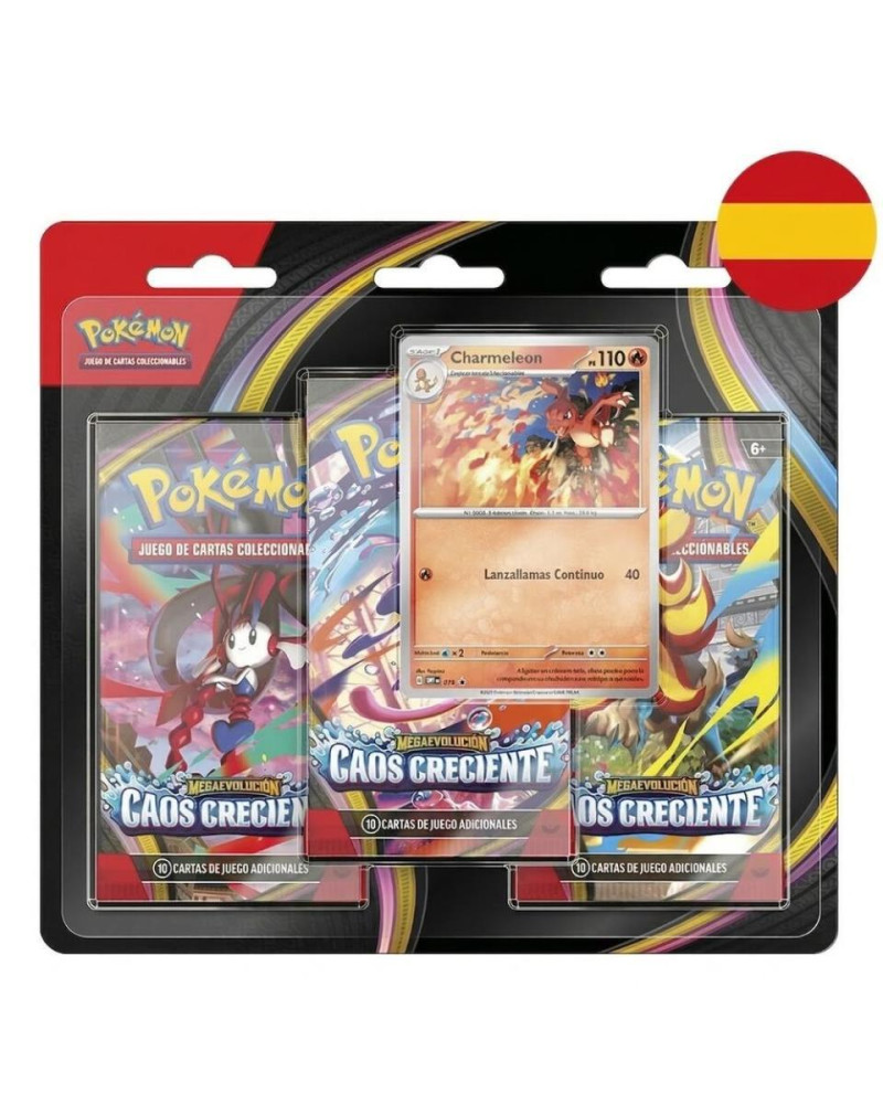Blister 3 sobres Caos Creciente Megaevolución