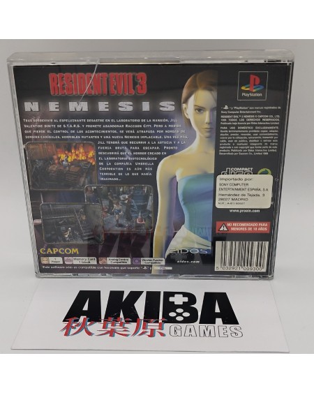 Compra On-line | PS1 - Resident Evil 3 Nemesis (PAL ESP)