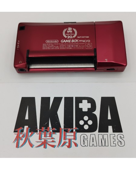GameBoy Micro 20th + Mario Kart Adv. + Supermario