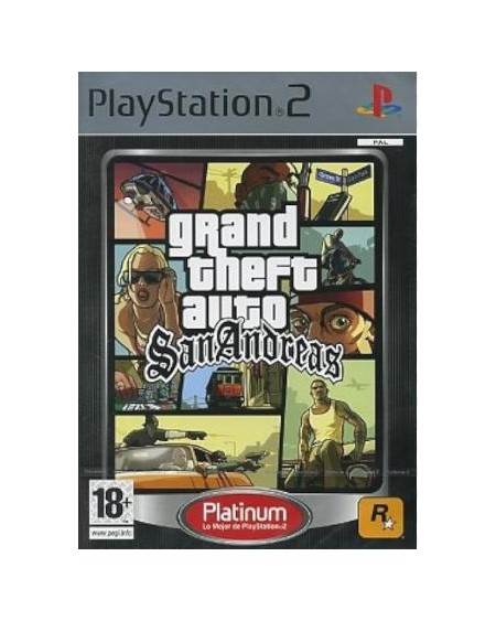 PS2 - Grand theft auto San andreas platinum PAL