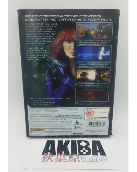 XB360 - Perfect Dark ZERO Limited Collectors Edition