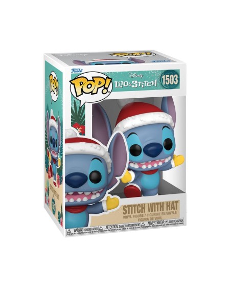 Funko POP! Disney Holiday Stitch Gorro 9cm