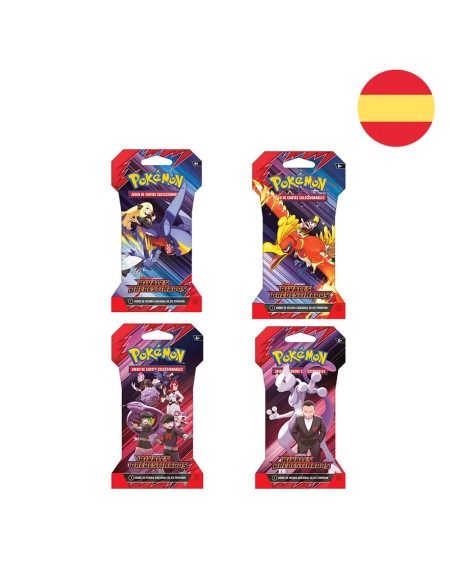 Sobre Sleeved Booster Pokémon Rivales Predestinados