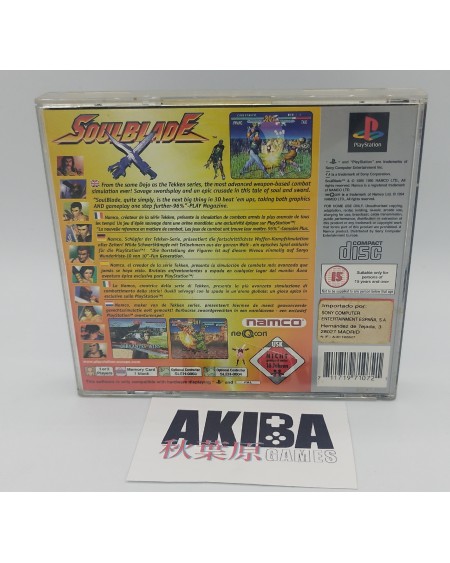 PS1 - Soulblade Platinum PAL