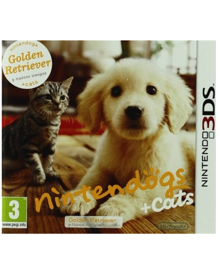 3DS - Nintendodogs  + Gatos:  Golden Retriever