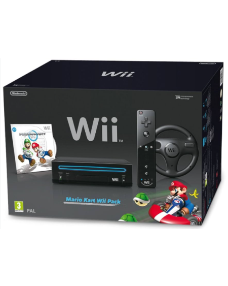Wii Negra Edicion Mario Kart