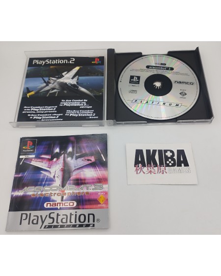 PS1 - Ace Combat 3 Electrosphere platinum PAL