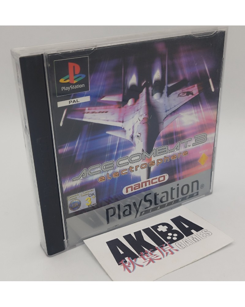 PS1 - Ace Combat 3 Electrosphere platinum PAL
