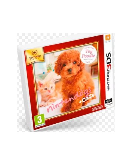 3DS - Nintendogs   cats Caniche Toy PAL ES