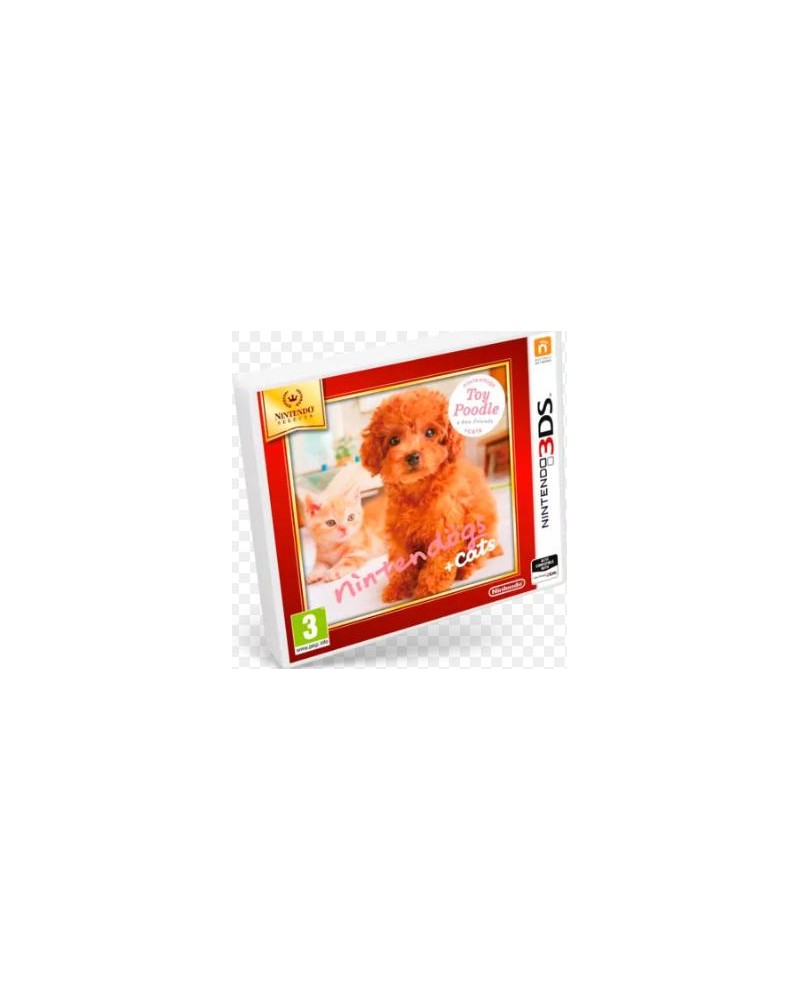 3DS - Nintendogs   cats Caniche Toy PAL ES