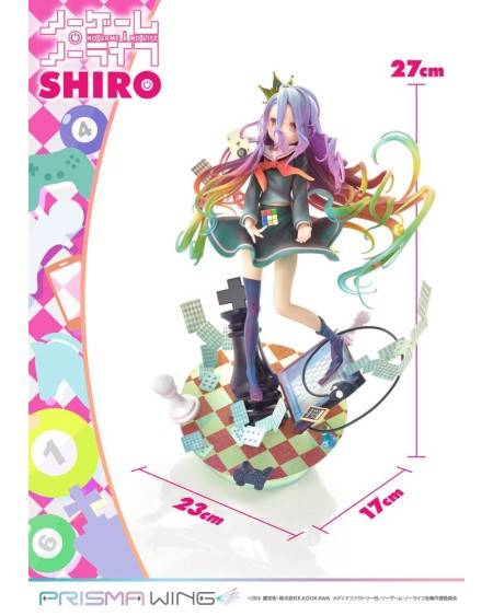 Figura No Game No Life PVC 1/7 Prisma Wing Shiro