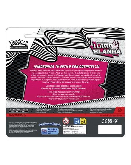 Blister 3 sobres + Pegatinas Llama Blanca Español