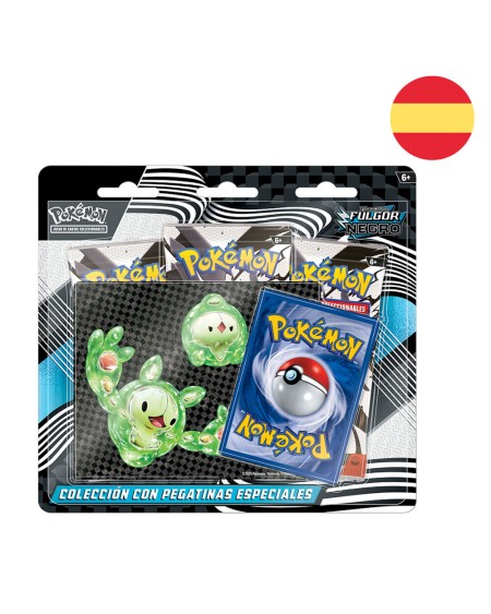 Blister 3 sobres + Pegatinas Fulgor Negro Español