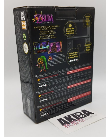New 3DS XL Zelda Majoras Mask + Figura PAL ES