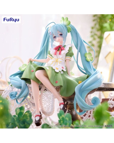 Hatsune Miku Estatua PVC Noodle Stopper Flower Fairy Clover 15 cm