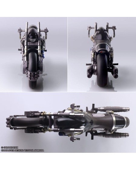 Final Fantasy VII Bring Arts Figura y vehículo Cloud Strife & Hardy-Daytona 15 cm