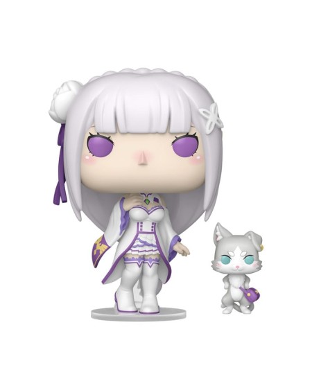 Funko POP! Re:Zero Emilia w/Puck 9 cm