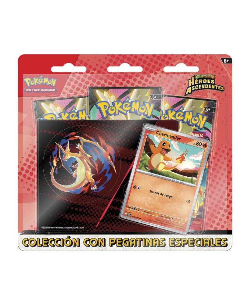 Blister 3 Sobres   Sticker Pokémon Heroes Asc 