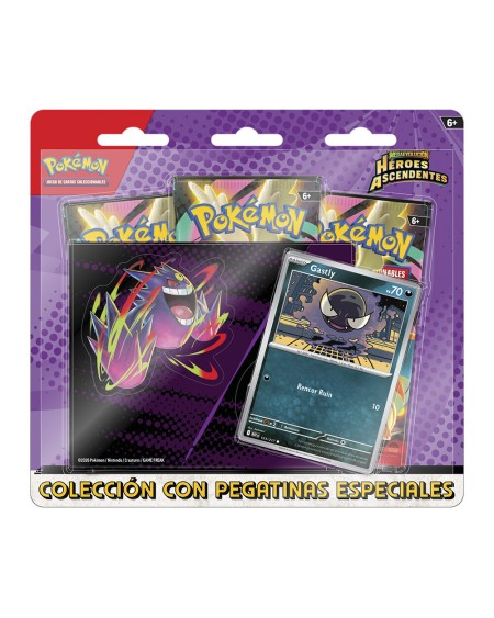 Blister 3 Sobres + Sticker Pokémon Héroes Ascendentes Español