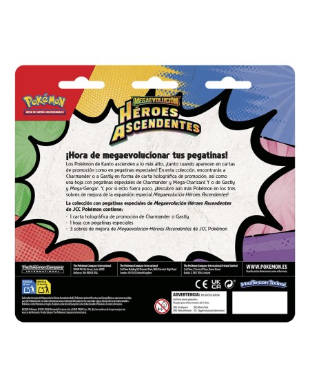 Blister 3 Sobres + Sticker Pokémon Héroes Ascendentes Español