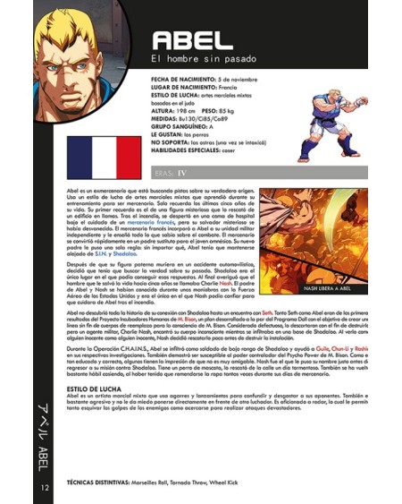 STREET FIGHTER ENCICLOPEDIA DE GUERREROS MUNDIALES