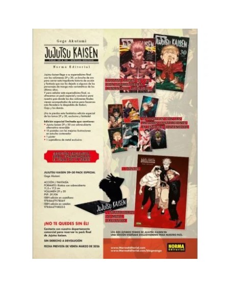 JUJUTSU KAISEN 29+30 PACK ESPECIAL