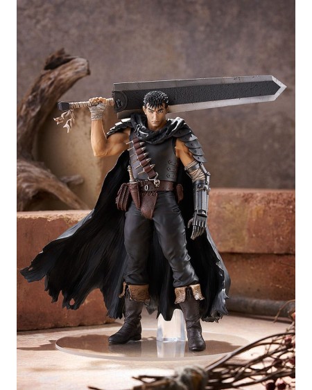Berserk Estatua PVC Pop Up Parade L Guts (Black Swordsman) 22 cm