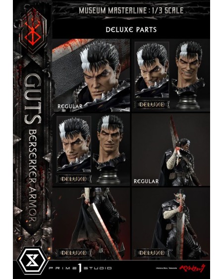 Berserk Estatua Museum Masterline 1/3 Guts Berserker Armor Unleash Edition Deluxe Bonus Version 121 cm