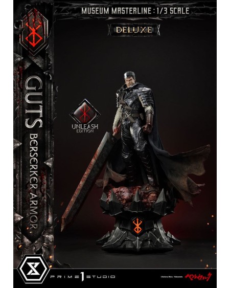 Berserk Estatua Museum Masterline 1/3 Guts Berserker Armor Unleash Edition Deluxe Bonus Version 121 cm