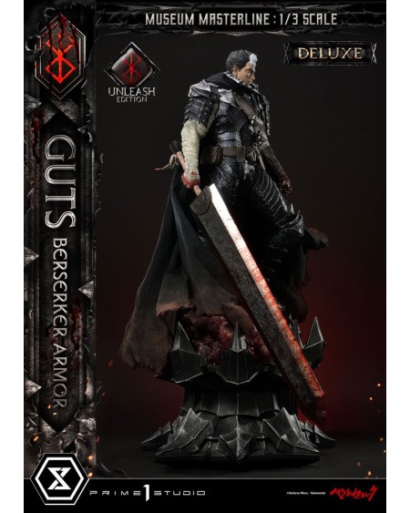Berserk Estatua Museum Masterline 1/3 Guts Berserker Armor Unleash Edition Deluxe Bonus Version 121 cm