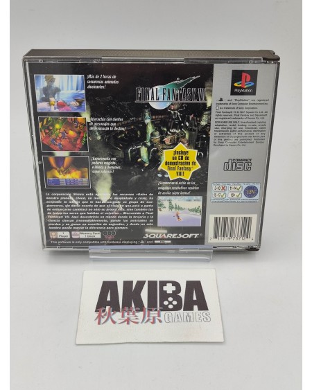 PS1 - Final fantasy VII + Demo Platinum PAL ES