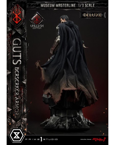 Berserk Estatua Museum Masterline 1/3 Guts Berserker Armor Unleash Edition Deluxe Bonus Version 121 cm